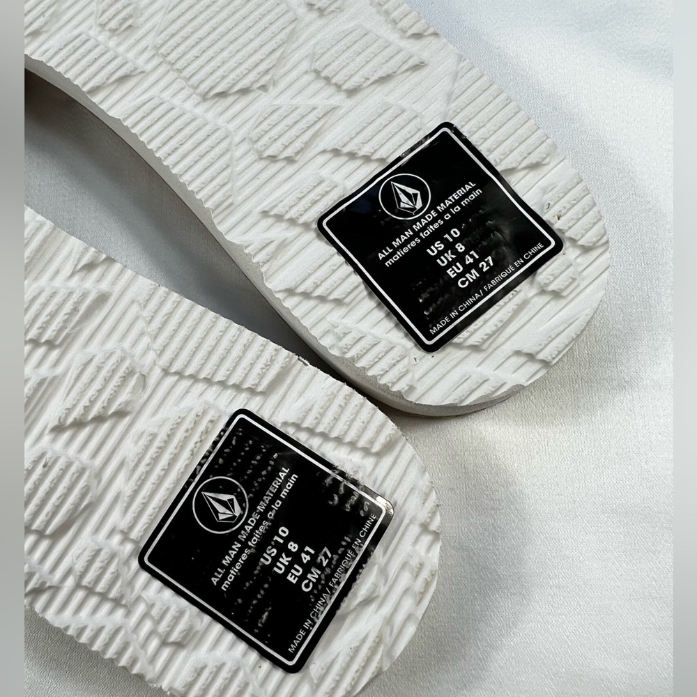 Volcom Simple Slides White Size 10 - image 2